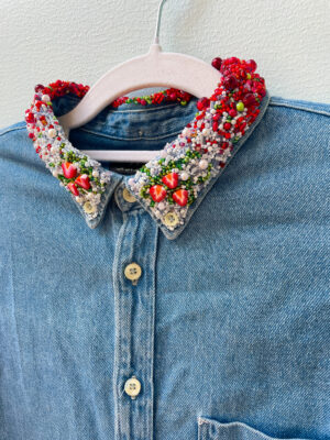 Skjorte med jordbær design