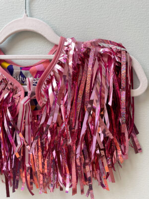 Glitter kappe - All over pink