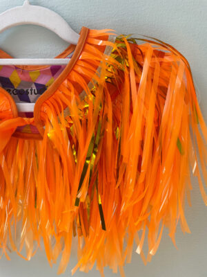 Glitter kappe - Orange scene