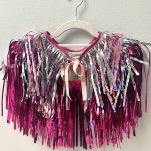 Glitter kappe - Pink og sølv