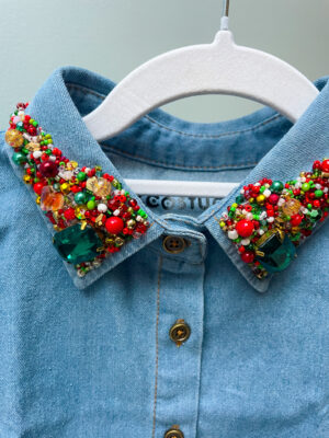 Snydekrave - JUL lys denim