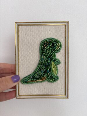 Perlebillede - dinosaur